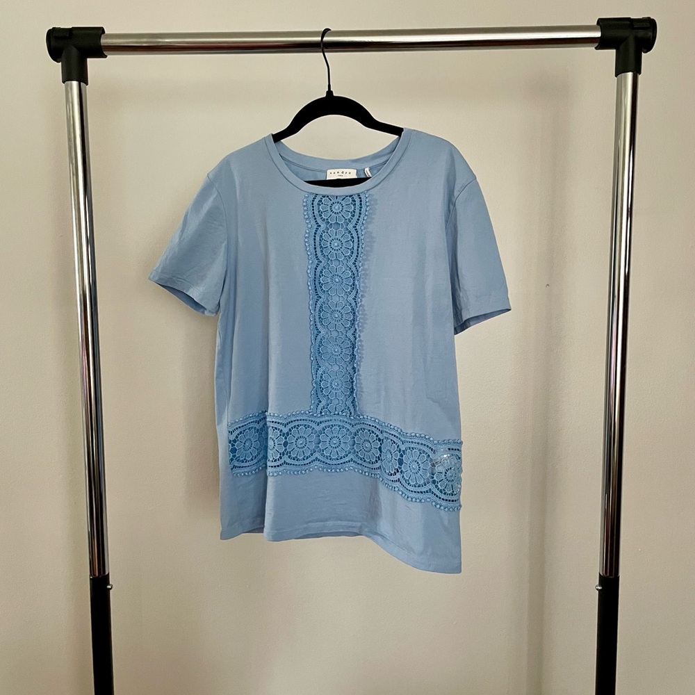 Sandro embroidered top